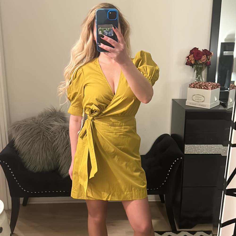 NWT lime green happy x nature dress